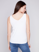 Load image into Gallery viewer, Charlie B - C1243 - Bamboo Reversible Cami - White
