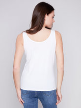 Load image into Gallery viewer, Charlie B - C1243 - Bamboo Reversible Cami - White
