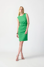 Load image into Gallery viewer, Joseph Ribkoff - 241008 - Draped Sheath Dress - Island Green
