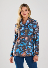 Load image into Gallery viewer, FDJ - 3438742 - Cowl Neck Print Top - Magnolia
