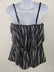 Karmilla - T91-423 - Tiered Tankini Top - Disco Ball