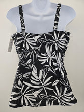 Load image into Gallery viewer, Karmilla - T9-501 - Tiered Tankini Top - Black and White
