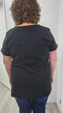 Load image into Gallery viewer, Escape - E10022 - Pieced V Neck Tunic - Black
