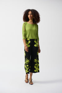 Joseph Ribkoff - 251063 - Relax Fit Crew Neck Top - Greenery