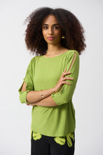 Load image into Gallery viewer, Joseph Ribkoff - 251063 - Relax Fit Crew Neck Top - Greenery
