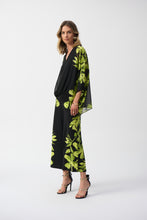 Load image into Gallery viewer, Joseph Ribkoff - 251189 - Silky Knit Floral Print Culotte Pants - Black/Multi
