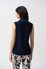 Load image into Gallery viewer, Joseph Ribkoff - 251276 - Satin Sleeveless Top - Midnight Blue
