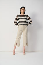 Load image into Gallery viewer, Joseph Ribkoff - 251901 - Culotte Jeans With Embellished Front Seam - Moonstone
