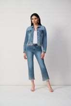 Load image into Gallery viewer, Joseph Ribkoff - 251956 - Straight Fit Crop Stretch Jeans - Vintage Blue
