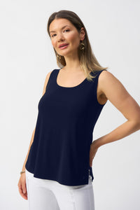 Joseph Ribkoff - 251970 - Silky Knit Scoop Neck Camisole - Midnight Blue