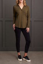 Load image into Gallery viewer, Tribal - 5548O - Button Down Knit Shirt - Olive
