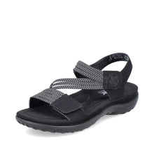 Load image into Gallery viewer, Rieker - 64870-00 - Sandals Namur/Ribbonstretch - Black
