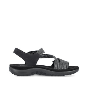 Rieker - 64870-00 - Sandals Namur/Ribbonstretch - Black