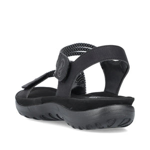 Rieker - 64870-00 - Sandals Namur/Ribbonstretch - Black