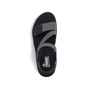 Rieker - 64870-00 - Sandals Namur/Ribbonstretch - Black