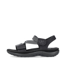 Load image into Gallery viewer, Rieker - 64870-00 - Sandals Namur/Ribbonstretch - Black
