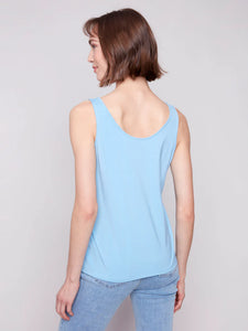 Charlie B - C1243BPK - Bamboo Reversible Cami - Bluebell