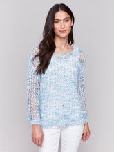 Load image into Gallery viewer, Charlie B - C2617R - Tape Yam Sweater - Bluebell
