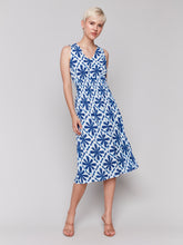 Load image into Gallery viewer, Charlie B - C3191P - Printed Sleeveless V Neck Dress - Mosaic
