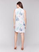 Load image into Gallery viewer, Charlie B - C3204 - Printed Linen Crew Neck Dress - Lush
