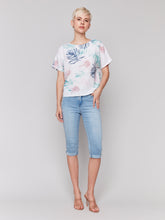 Load image into Gallery viewer, Charlie B - C4487P - Printed Linen Dolman Top - Lush
