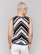 Load image into Gallery viewer, Charlie B - C4612 - Crochet Sleeveless Crew Neck Cami - Pepper
