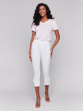 Load image into Gallery viewer, Charlie B - C5333X - Pull-On Jeans with Bow Detail - White
