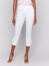 Load image into Gallery viewer, Charlie B - C5333X - Pull-On Jeans with Bow Detail - White
