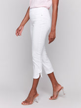 Load image into Gallery viewer, Charlie B - C5333X - Pull-On Jeans with Bow Detail - White
