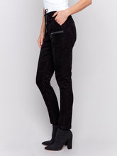 Load image into Gallery viewer, Charlie B - C5438R - Corduroy Jogger Pant - Black
