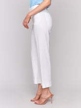 Load image into Gallery viewer, Charlie B - C5462R - Cropped Linen Blend Pants - White
