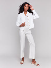 Load image into Gallery viewer, Charlie B - C6199Y - Linen Blend Jacket - White
