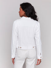 Load image into Gallery viewer, Charlie B - C6199Y - Linen Blend Jacket - White
