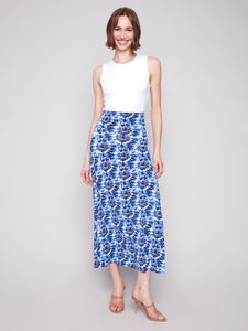 Charlie B - C7080P - Printed Skirt & Dress With Removable Straps - Lily