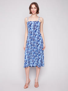 Charlie B - C7080P - Printed Skirt & Dress With Removable Straps - Lily