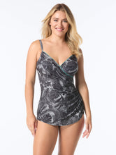 Load image into Gallery viewer, Gabar - G7S250 - Draped One Piece - Black Multi
