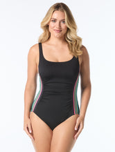 Load image into Gallery viewer, Gabar - G7W439 - Scoop Neck One Piece - Black Multi
