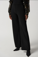 Load image into Gallery viewer, Joseph Ribkoff - 234103 - Silky Knit Wide Leg Pants- Black
