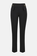 Load image into Gallery viewer, Joseph Ribkoff - 234102 - Knit Slim Fit Pant - Black
