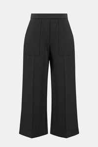 Joseph Ribkoff - 243259 - Heavy Knit Pull-On Culotte Pant - Black