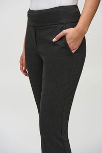 Joseph Ribkoff - 244008 - Flare Trousers With Pockets - Charcoal Grey