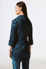 Load image into Gallery viewer, Joseph Ribkoff - 243747 - Stretch Taffeta Front Tie Cover Up - Twilight
