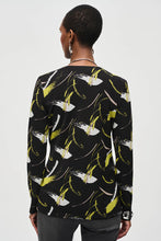 Load image into Gallery viewer, Joseph Ribkoff - 243197 - Sweater Knit Abstract Top - Blk/Multi
