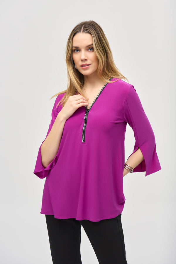 Joseph Ribkoff - 243314 - Silky Knit Fit and Flare Tunic - Empress