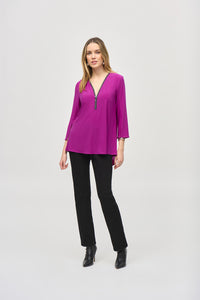 Joseph Ribkoff - 243314 - Silky Knit Fit and Flare Tunic - Empress