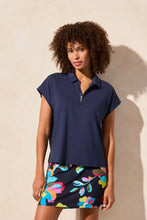 Load image into Gallery viewer, Tribal - 2090O - Dolman Polo Top - Jet Blue
