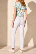 Tribal - 7572O - Eco Friendly Sophia Straight Leg Jeans - White