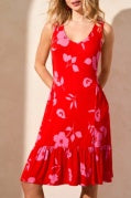 Load image into Gallery viewer, Tribal - 1340O - Printed Sleeveless Dress - Poppy
