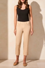 Load image into Gallery viewer, Tribal - 1647O - Pull-On Kick Flare Capri - Safari
